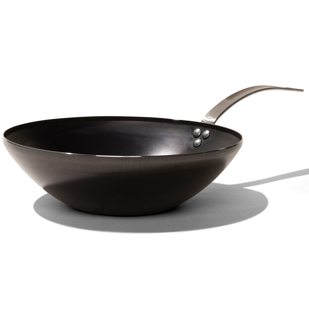 Made In 12" Blue Carbon Steel Wok French Craftsmanship UAE Meat