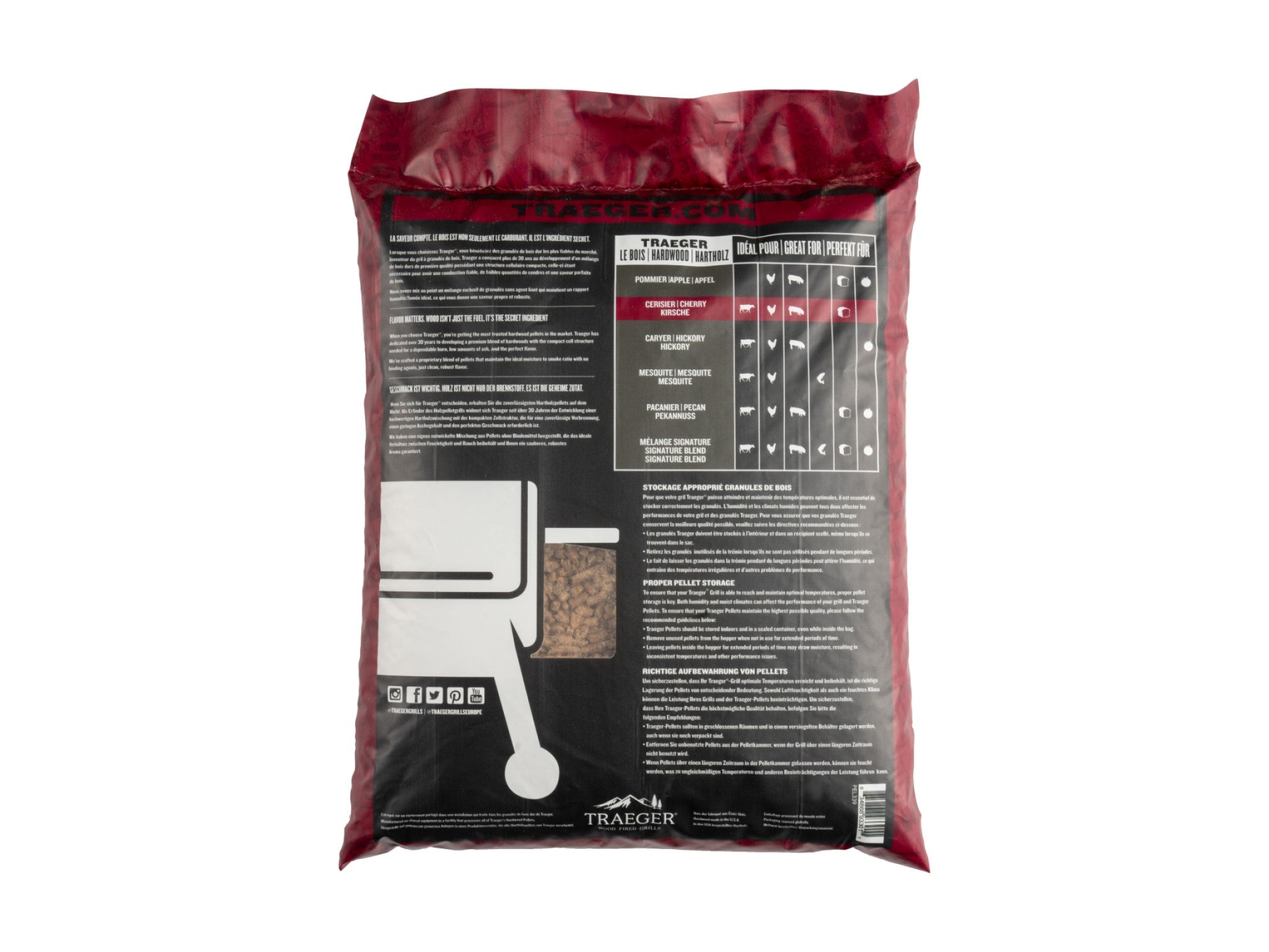 TRAEGER Cherry Wood Pellets (9kg)