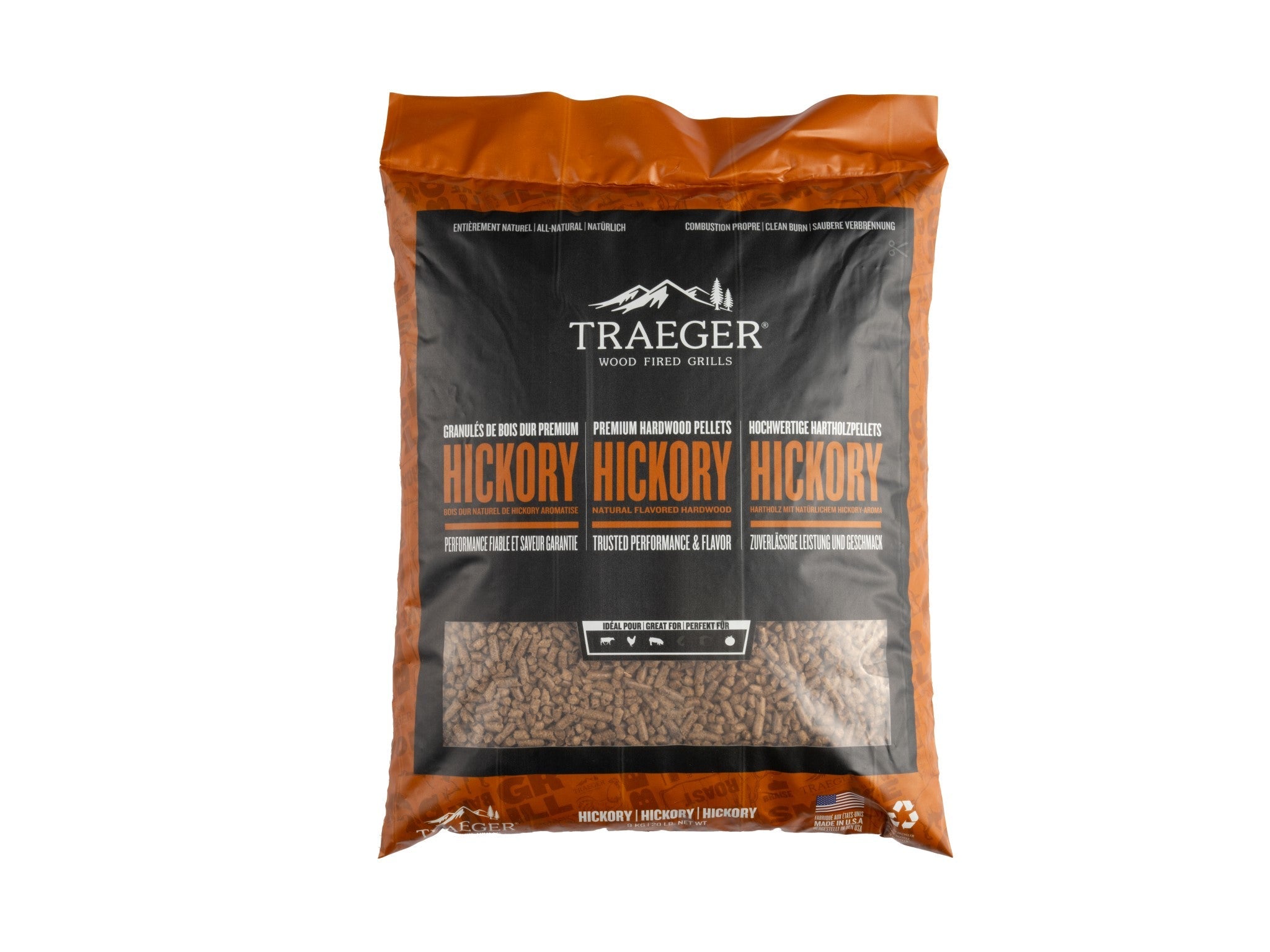 TRAEGER Hickory Wood Pellets (9kg)