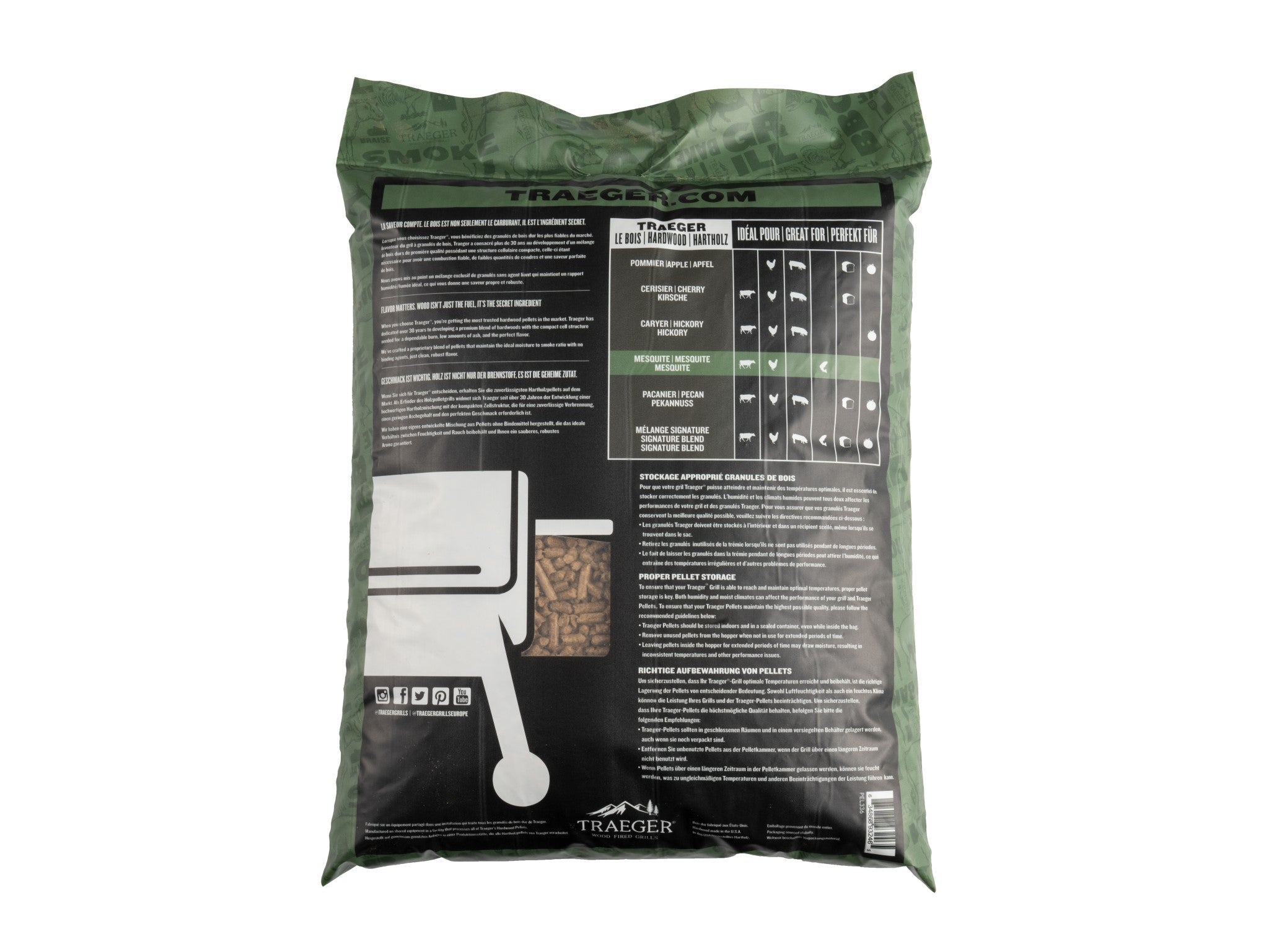 TRAEGER Mesquite Wood Pellets (9kg)