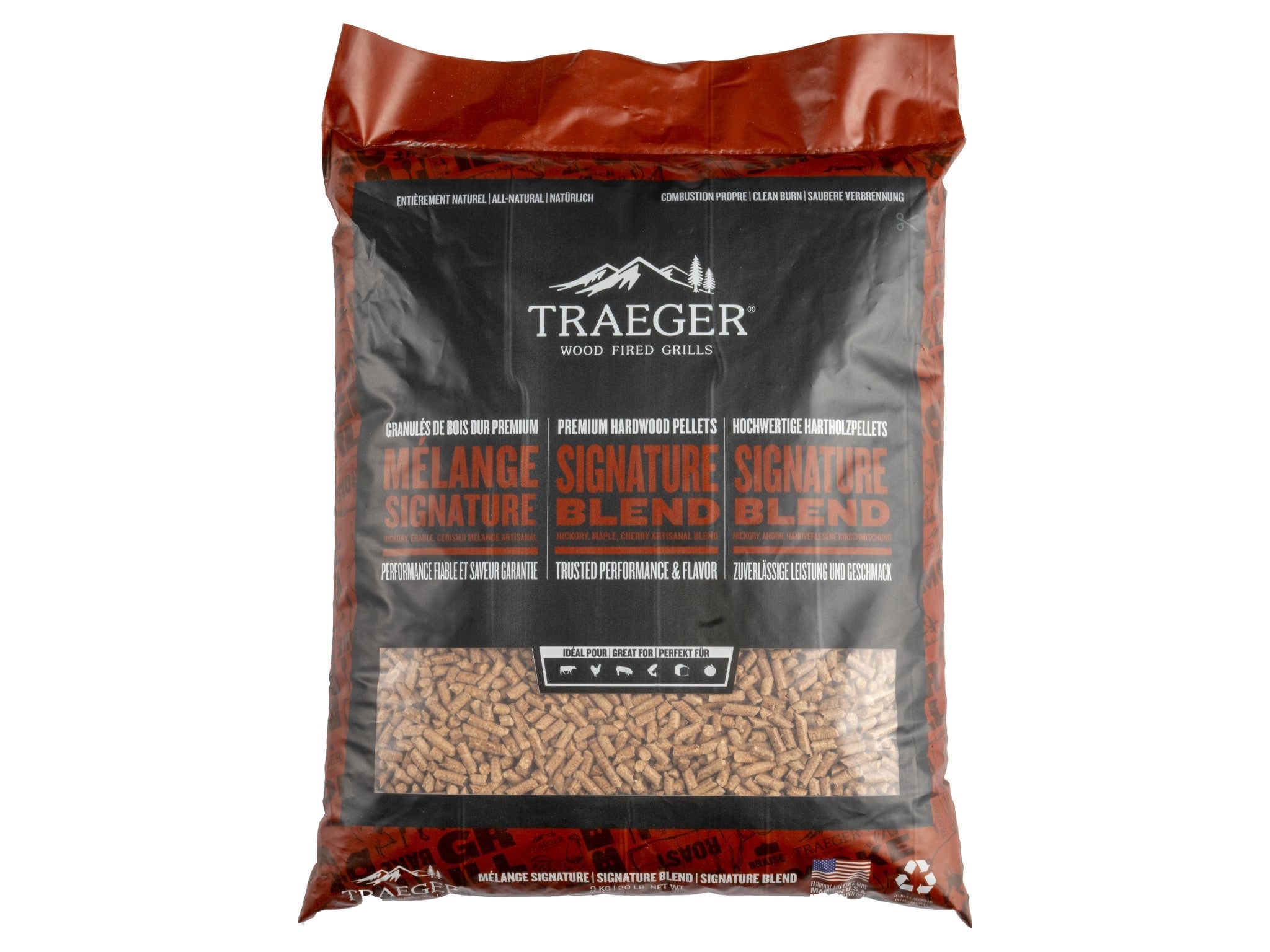 TRAEGER Signature Blend Wood Pellets (9kg)