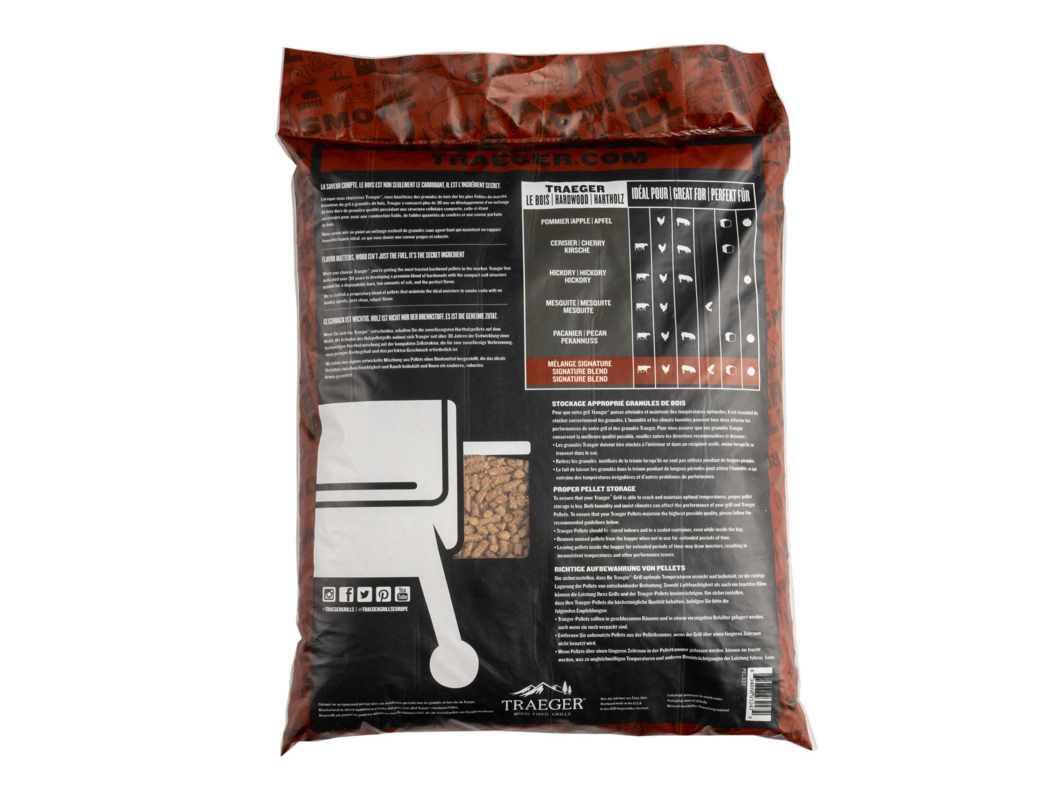 TRAEGER Signature Blend Wood Pellets (9kg)